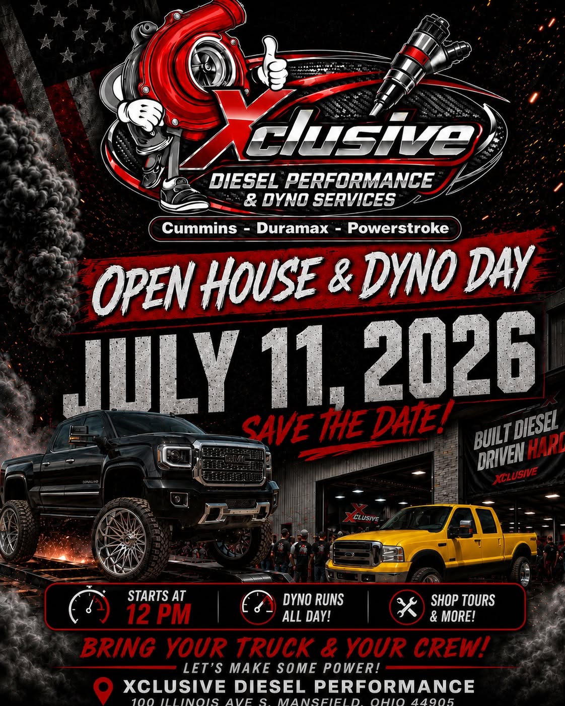 Diesel motorsports action